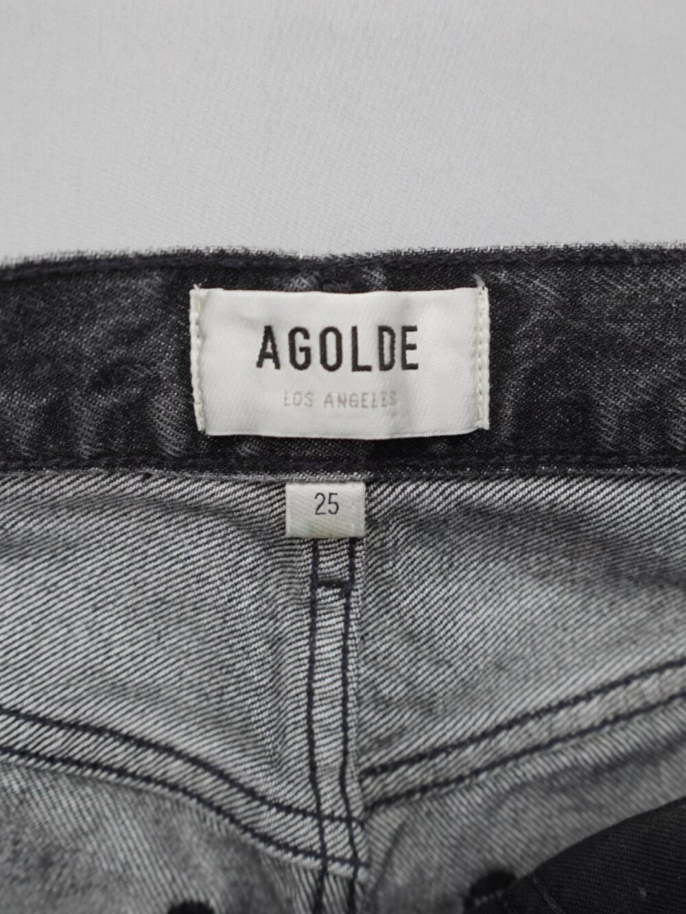 Agolde Fran High Rise Wide Leg Cuffed Jeans in Ditch Size 25 - Picture 8 of 13